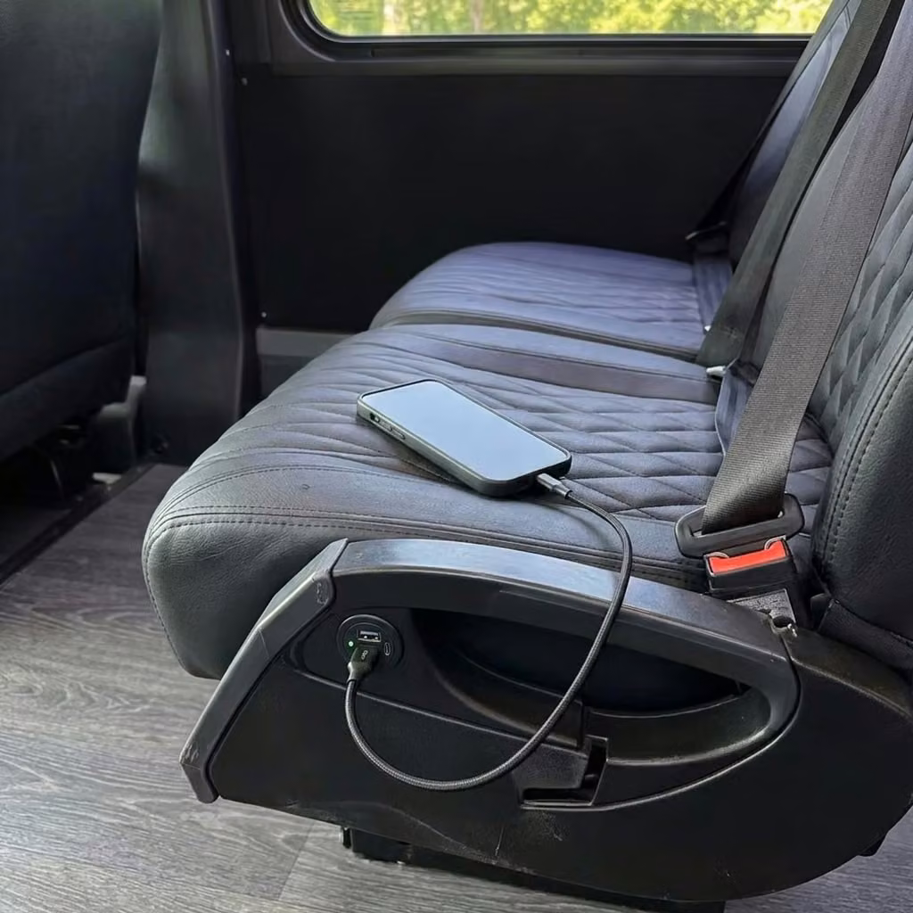 lawndale 20 passenger minibus usb charging