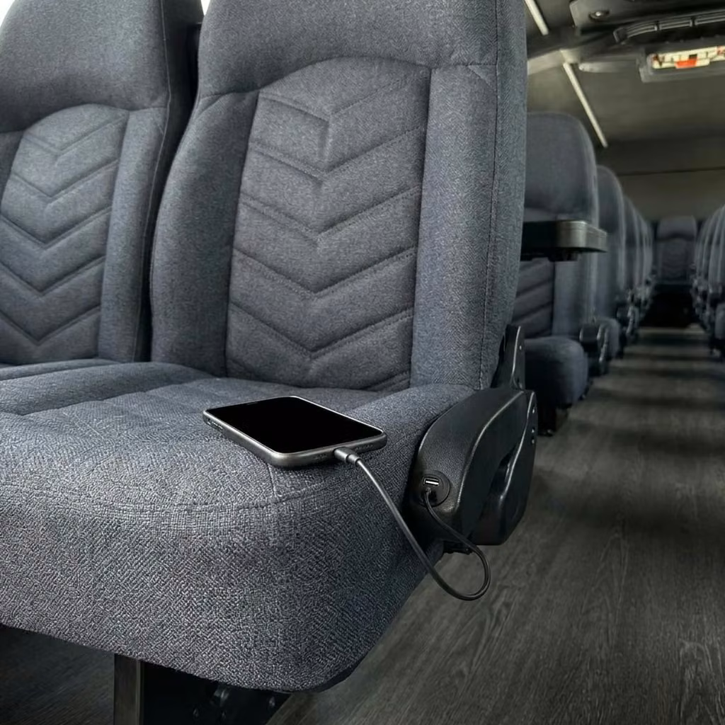 lawndale 25 passenger minibus usb charging
