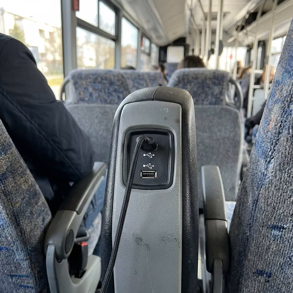 lawndale 28 passenger minibus usb charging