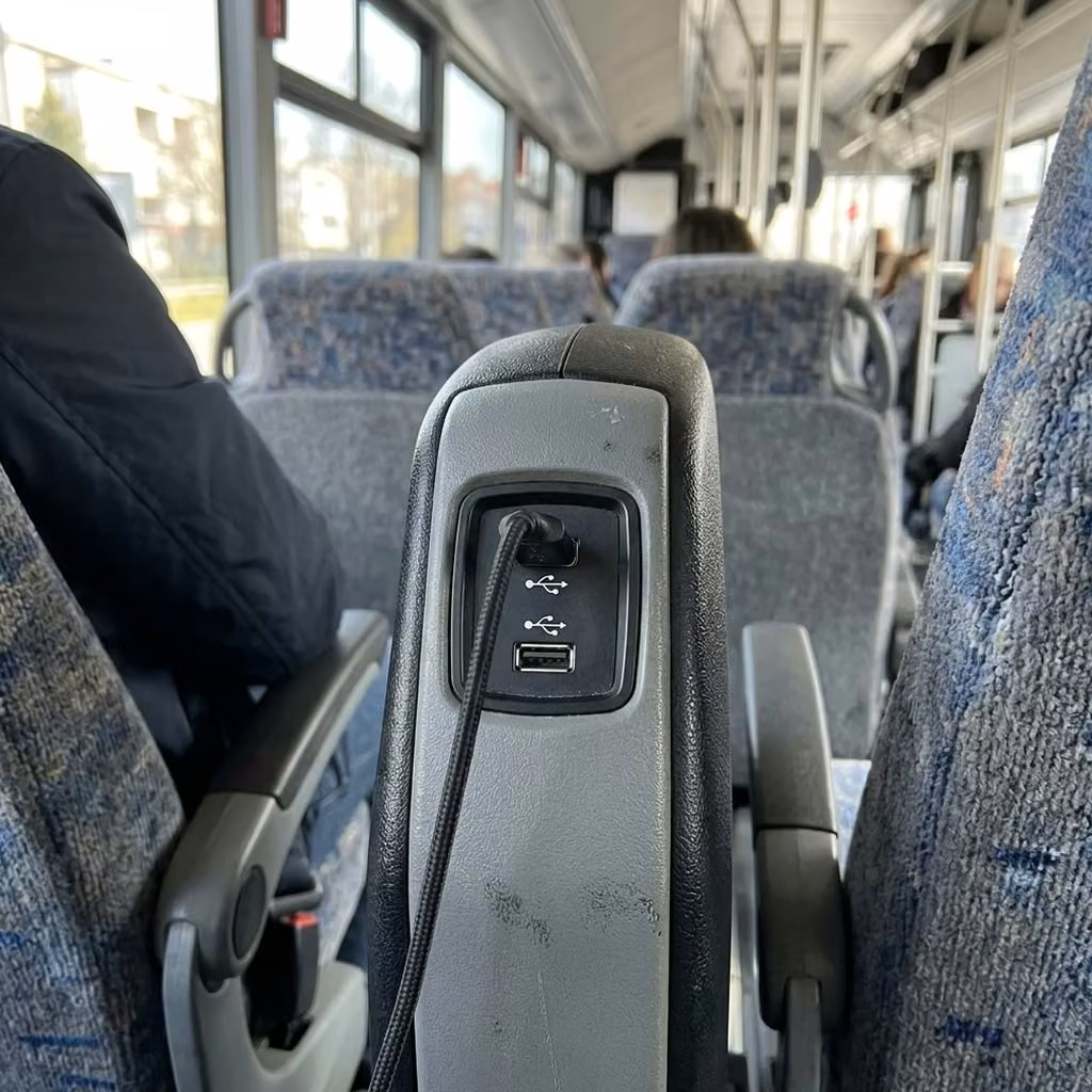 lawndale 35 passenger minibus usb charging