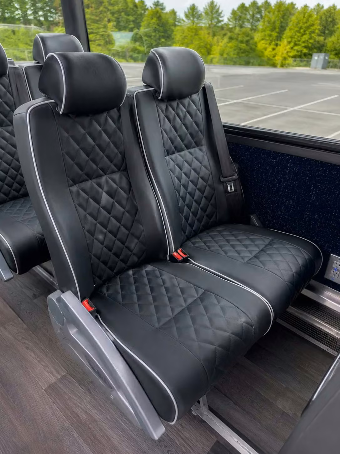 lawndale 56 passenger charter bus reclining seats