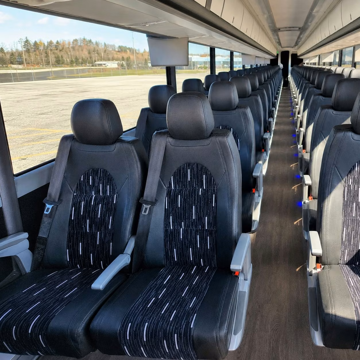 lawndale charter bus interior 2