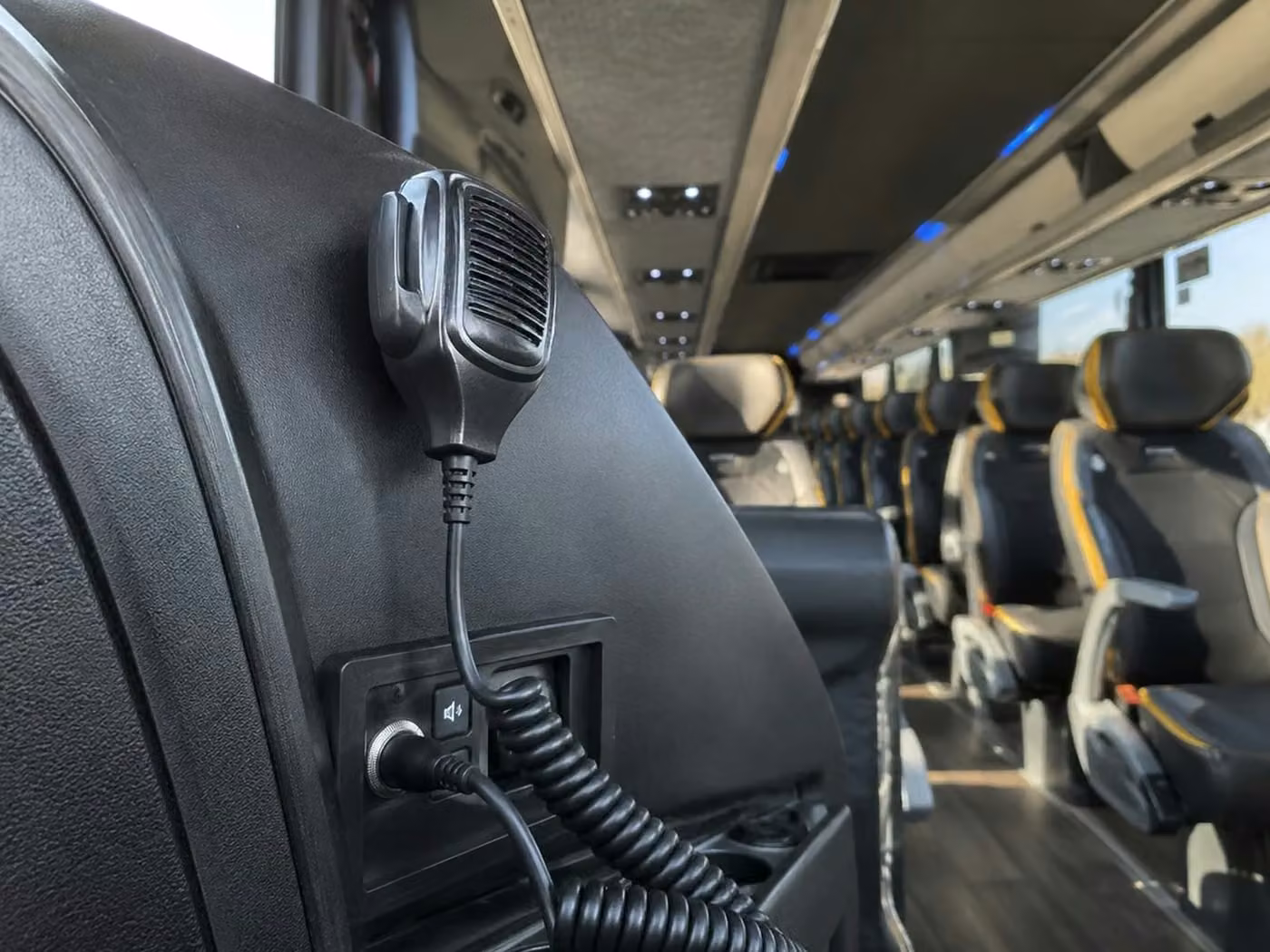 lawndale charter bus pa system
