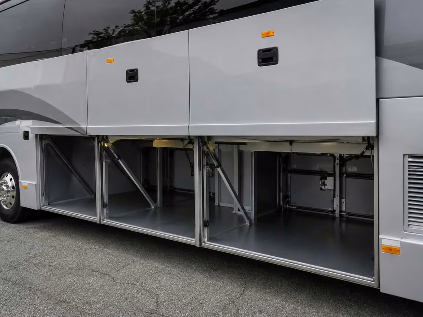 lawndale charter bus under bus storage
