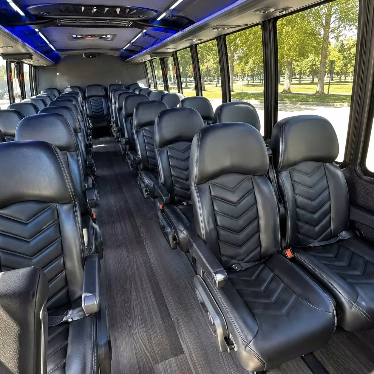 28 passenger minibus inside