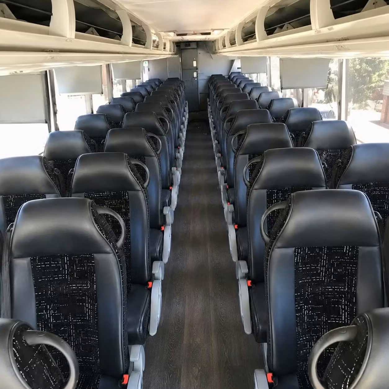 56 passenger charter bus interior